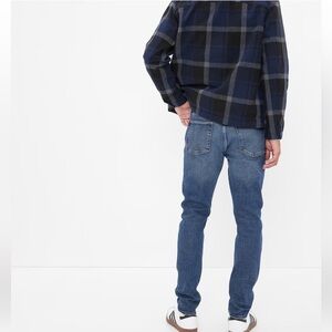 GAP Men’s Stretch 5 Pocket Blue Jeans, Skinny Fit, Size 30‎ x 30